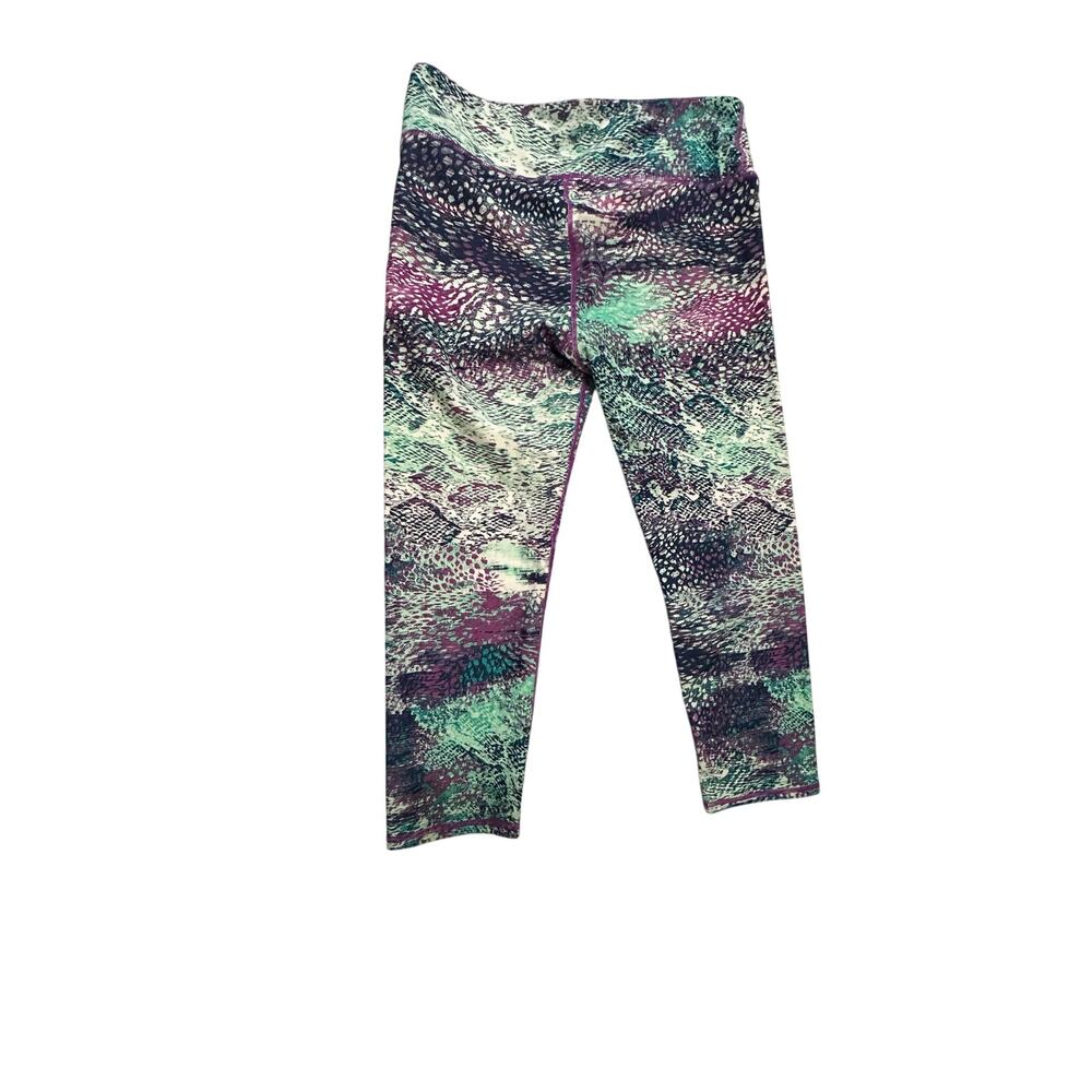 Fabletics Multicolor Abstract Cropped Leggings - … - image 1